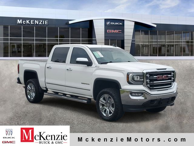 Summit White 2017 GMC Sierra 1500 SLT Crew Cab 4WD Pickup Truck Four-Wheel Drive 8-Speed Automatic Overdrive