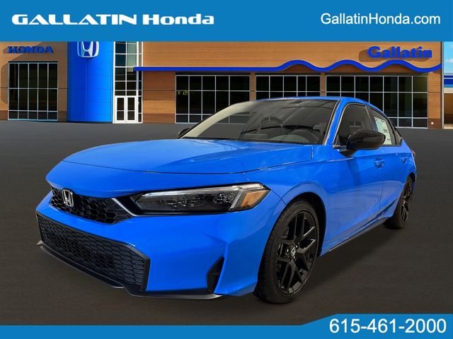 Boost Blue Pearl 2026 Honda Civic Hatchback Hatchback Front-Wheel Drive Continuously Variable Transmission