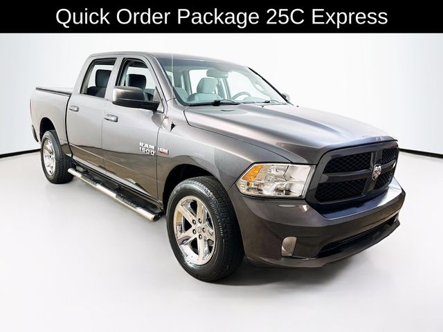Gray (Granite Crystal Metallic Clearcoat) 2015 RAM 1500 Express Crew Cab 4WD Pickup Truck Four-Wheel Drive 6-Speed Automatic