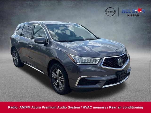 Gray (Modern Steel) 2018 Acura MDX FWD SUV / Crossover Front-Wheel Drive 9-Speed Automatic