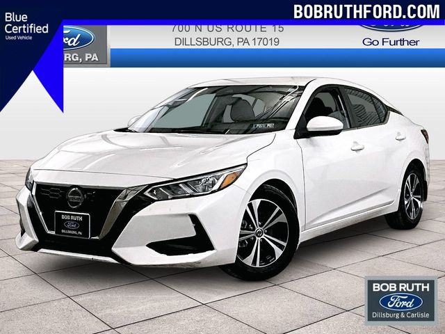 2020 Nissan Sentra SV White at Luther Ford