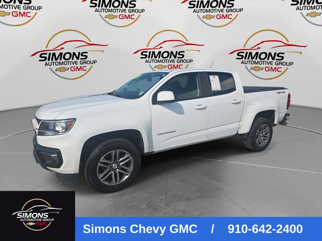Summit White 2022 Chevrolet Colorado Pickup Truck Four-Wheel Drive 8-Speed Automatic