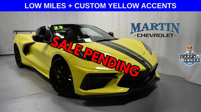 Accelerate Yellow Metallic 2023 Chevrolet Corvette Stingray 3LT Convertible RWD Convertible Rear-Wheel Drive 8-Speed Dual Clutch
