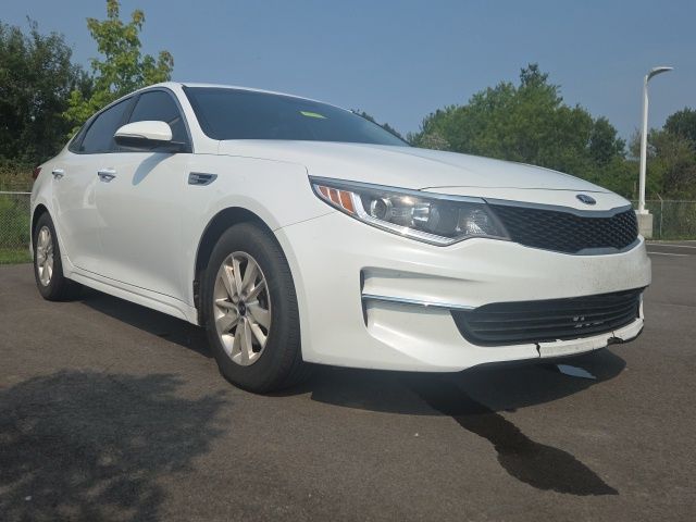 Snow White Pearl 2018 Kia Optima Sedan Front-Wheel Drive 6-Speed Automatic