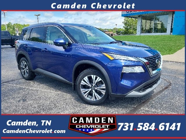 Blue 2021 Nissan Rogue SV AWD SUV / Crossover All-Wheel Drive Continuously Variable Transmission