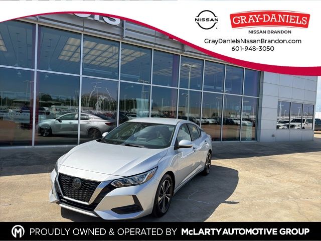 Brilliant Silver Metallic 2022 Nissan Sentra SV FWD Sedan Front-Wheel Drive Continuously Variable Transmission