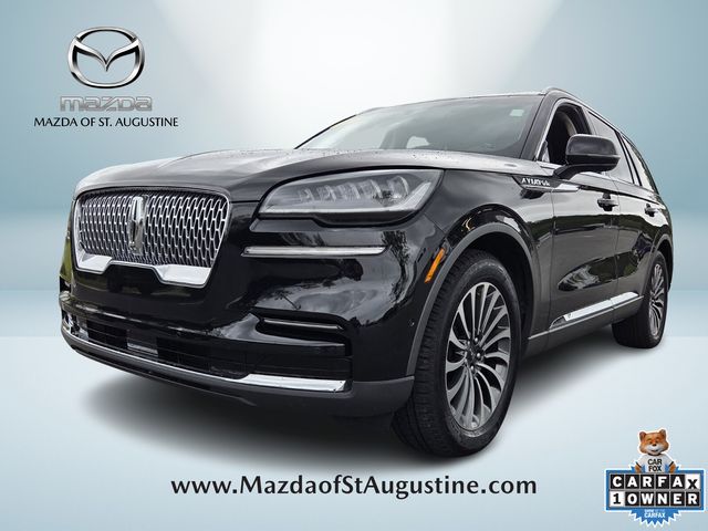 Infinite Black Metallic Clearcoat 2023 Lincoln Aviator Reserve RWD SUV / Crossover Rear-Wheel Drive Automatic