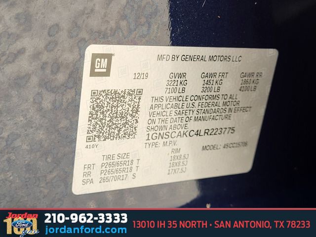 Used Car 2020 Chevrolet Tahoe  Ls For Sale Under $25,000 In San Antonio, Texas