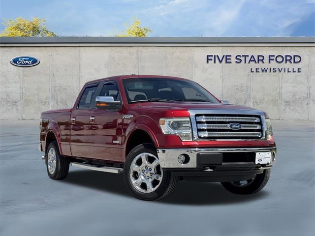 Ruby Red Metallic 2013 Ford F-150 Lariat SuperCrew 4WD Pickup Truck Four-Wheel Drive 6-Speed Automatic