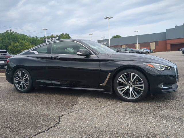 Midnight Black 2021 INFINITI Q60 Coupe All-Wheel Drive 7-Speed Automatic