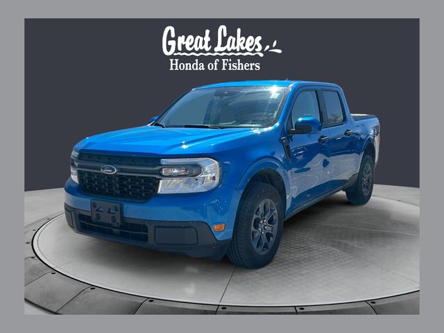 Velocity Blue Metallic 2022 Ford Maverick XLT SuperCrew FWD Pickup Truck Front-Wheel Drive Continuously Variable Transmission