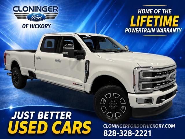 White Metallic 2024 Ford F-350 Super Duty Pickup Truck Four-Wheel Drive Automatic