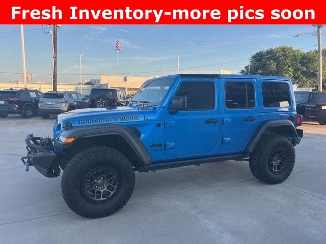 2022 Jeep Wrangler Unlimited High Tide Blue at Wharton Ford