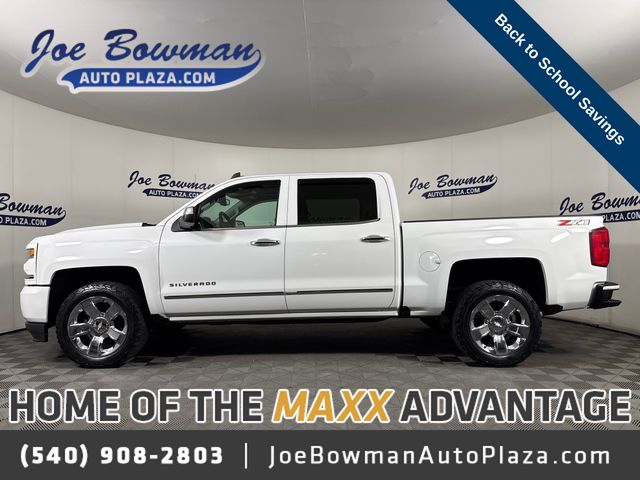Summit White 2018 Chevrolet Silverado 1500 Pickup Truck Four-Wheel Drive 8-Speed Automatic Overdrive