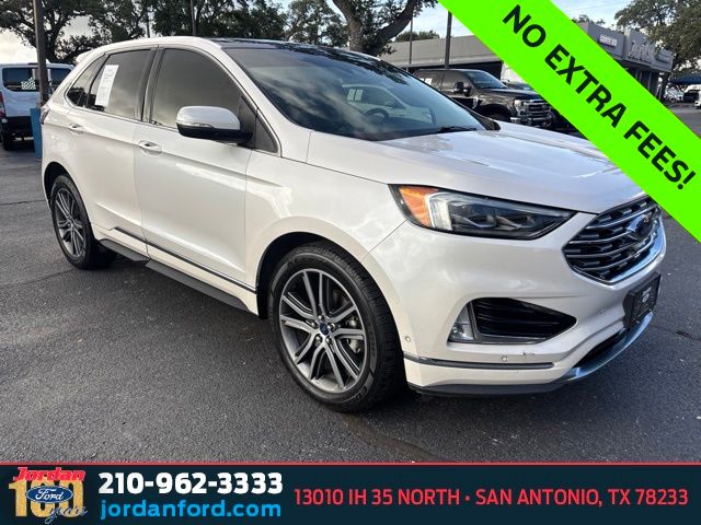 White Platinum Clearcoat Metallic 2019 Ford Edge SUV / Crossover Front-Wheel Drive 8-Speed Automatic