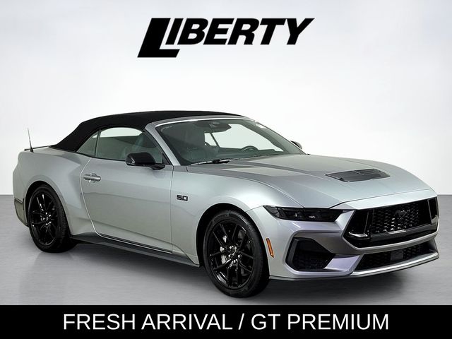 Silver Metallic 2025 Ford Mustang Convertible Rear-Wheel Drive 6-Speed Manual
