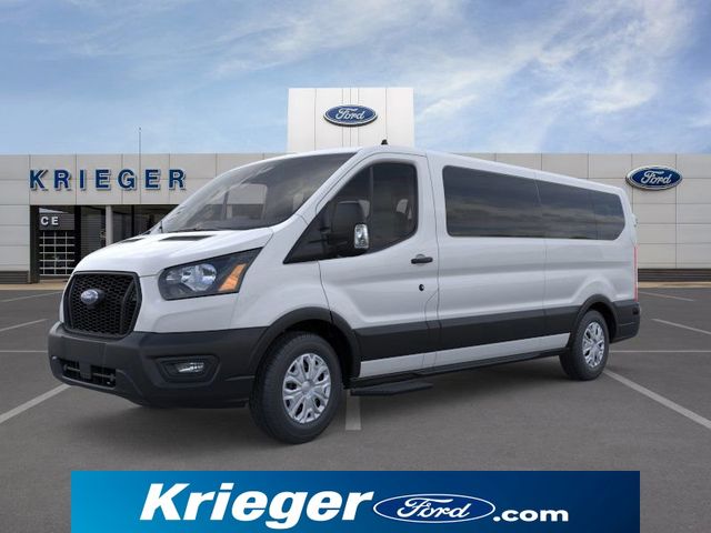 Oxford White 2025 Ford Transit Passenger 350 XL Low Roof LB RWD Van Rear-Wheel Drive