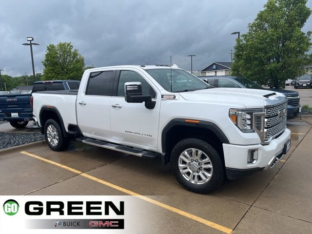 White Frost Tricoat 2020 GMC Sierra 2500HD Denali Crew Cab 4WD Pickup Truck Four-Wheel Drive Automatic