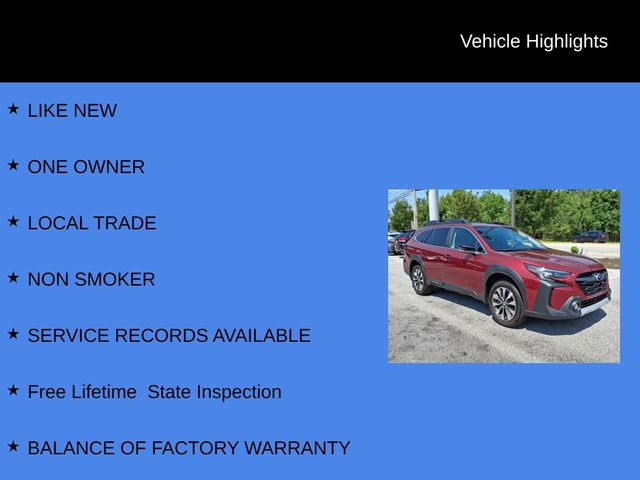 2025 Subaru Outback Limited Red at Rafferty Subaru
