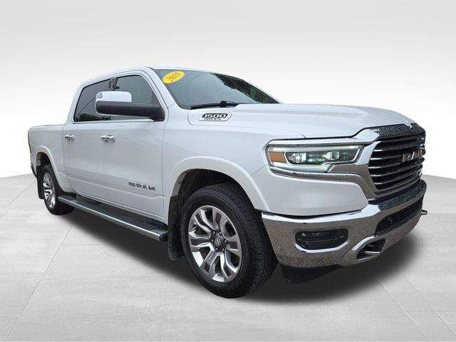 Ivory White Tri-Coat Pearlcoat 2019 RAM 1500 Pickup Truck Four-Wheel Drive 8-Speed Automatic