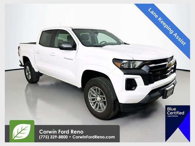 Summit White 2023 Chevrolet Colorado LT Crew Cab RWD Pickup Truck 4X2 8-Speed Automatic