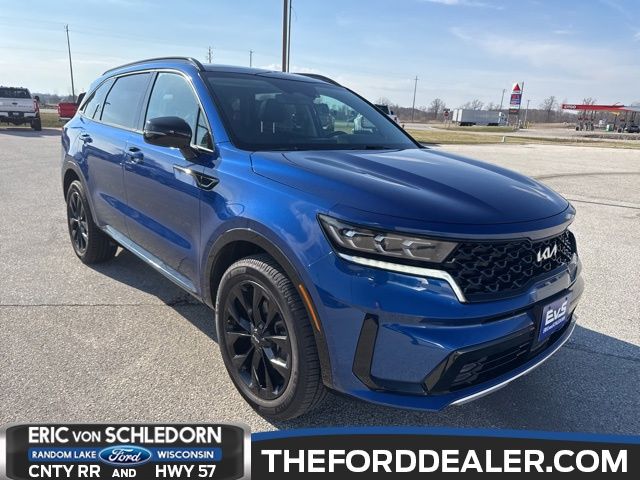 Sapphire Blue 2023 Kia Sorento SX AWD SUV / Crossover All-Wheel Drive 8-Speed Dual Clutch
