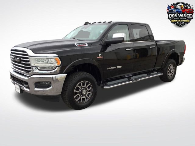 Diamond Black Crystal Pearlcoat 2019 RAM 2500 Laramie Longhorn Crew Cab 4WD Pickup Truck Four-Wheel Drive 6-Speed Automatic