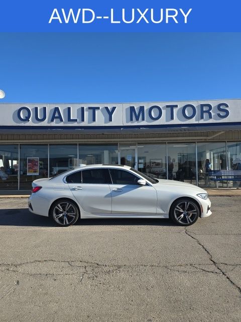 Mineral White Metallic 2020 BMW 3 Series Sedan All-Wheel Drive 8-Speed Automatic