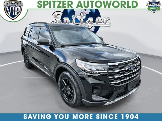 Black Metallic 2025 Ford Explorer SUV / Crossover All-Wheel Drive Automatic