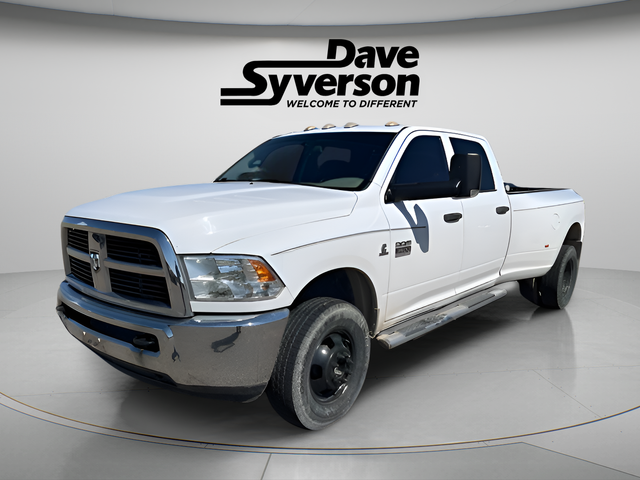 Bright White 2012 RAM 3500 ST Crew Cab LB DRW 4WD Pickup Truck Four-Wheel Drive 6-Speed Automatic