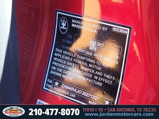 Used Car 2018 Maserati Granturismo  Sport For Sale Under $35,000 In San Antonio, Texas