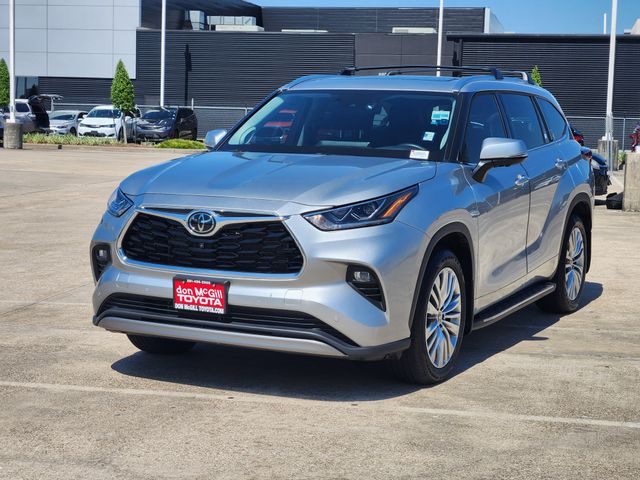 2025 Toyota Highlander Platinum Silver at Don McGill Toyota