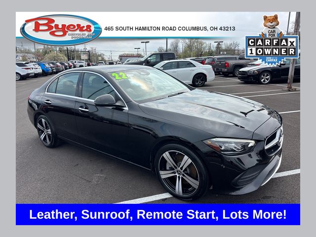 Obsidian Black Metallic 2022 Mercedes-Benz C-Class C 300 Sedan RWD Sedan Rear-Wheel Drive 9-Speed Automatic