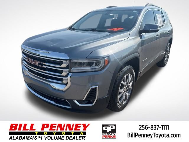 Gray (Satin Steel Metallic) 2020 GMC Acadia SLT FWD SUV / Crossover Front-Wheel Drive 9-Speed Automatic