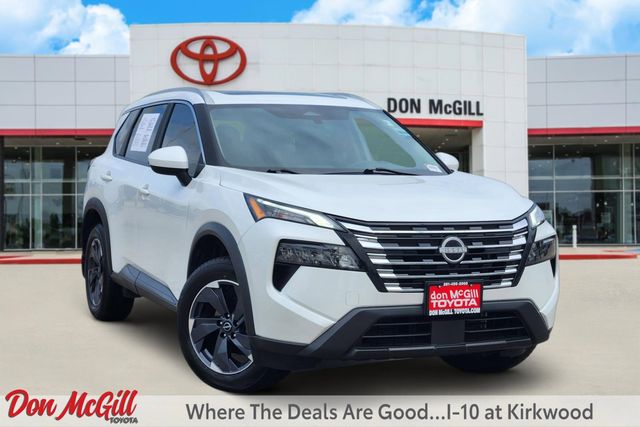 2024 Nissan Rogue SV White at Central Houston Nissan
