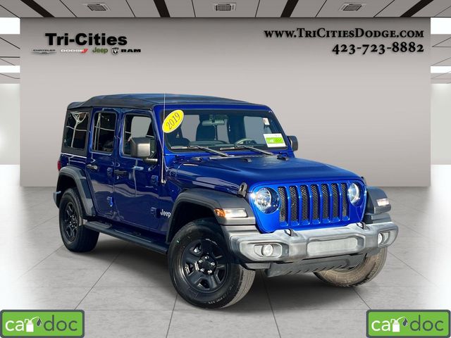 Ocean Blue Metallic 2019 Jeep Wrangler SUV / Crossover Four-Wheel Drive 6-Speed Manual