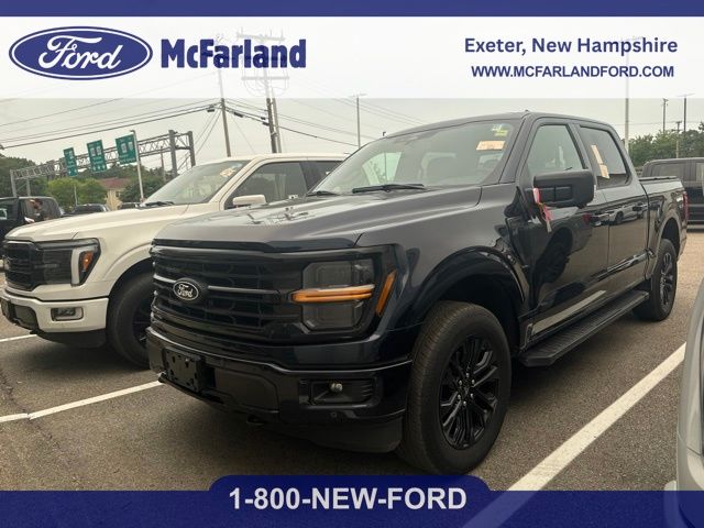 Blue 2024 Ford F-150 Pickup Truck Four-Wheel Drive Automatic