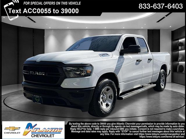 Bright White Clearcoat 2023 RAM 1500 Tradesman Quad Cab 4WD Pickup Truck Four-Wheel Drive 8-Speed Automatic
