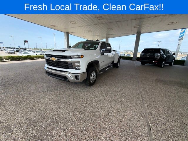 2024 Chevrolet Silverado 3500HD LT White at Central Houston Nissan