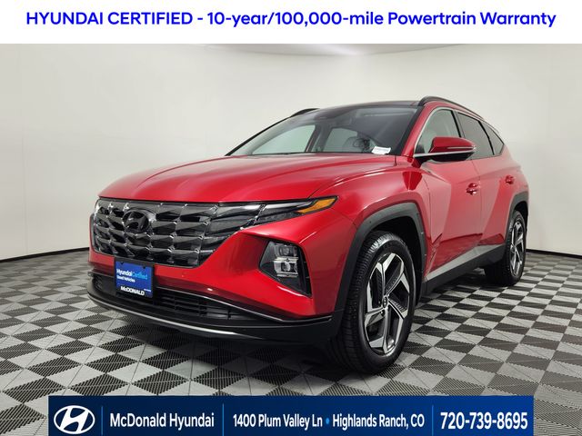 Calypso Red 2023 Hyundai Tucson SUV / Crossover All-Wheel Drive 8-Speed Automatic