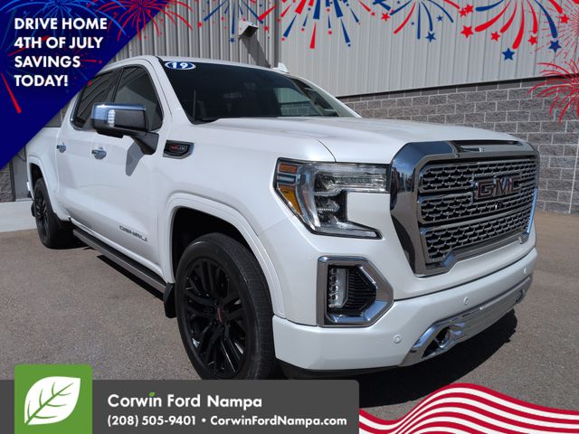 White Frost Tricoat 2019 GMC Sierra 1500 Pickup Truck Four-Wheel Drive Automatic