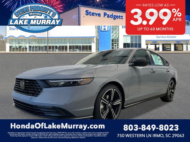 Urban Gray Pearl 2026 Honda Accord Hybrid Sedan Front-Wheel Drive Continuously Variable Transmission