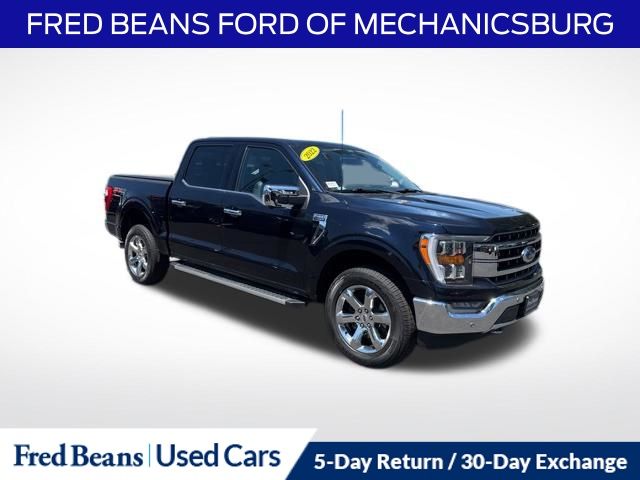 Blue Metallic 2022 Ford F-150 Pickup Truck Four-Wheel Drive Automatic