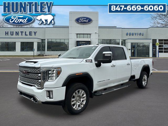 Summit White 2021 GMC Sierra 3500HD Denali Crew Cab 4WD Pickup Truck Four-Wheel Drive Automatic