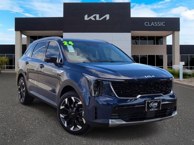 Midnight Lake Blue 2024 Kia Sorento SX FWD SUV / Crossover Front-Wheel Drive 8-Speed Dual Clutch