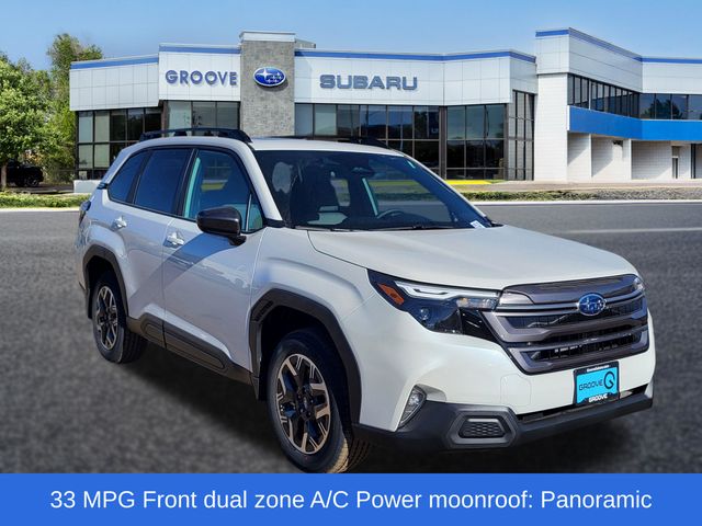 Crystal White Pearl 2026 Subaru Forester SUV / Crossover All-Wheel Drive Continuously Variable Transmission