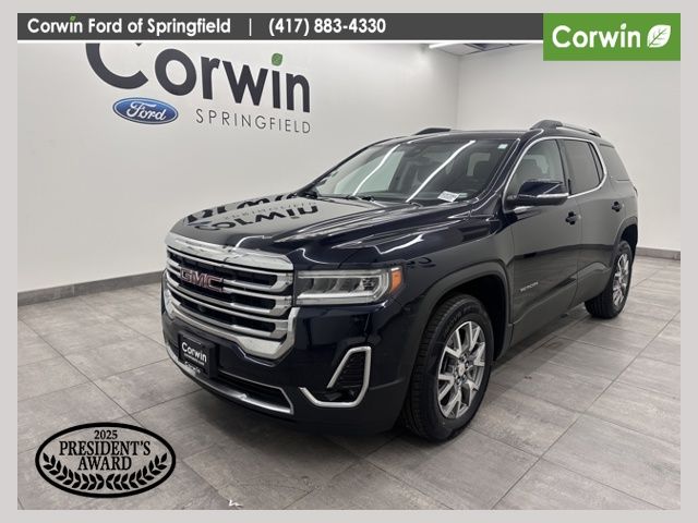 Midnight Blue Metallic 2021 GMC Acadia SLT FWD SUV / Crossover Front-Wheel Drive 9-Speed Automatic