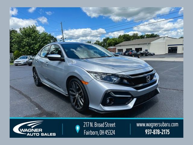 Lunar Silver Metallic 2021 Honda Civic Hatchback Hatchback Front-Wheel Drive Continuously Variable Transmission