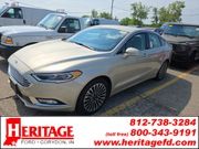 White / Gold 2017 Ford Fusion Sedan All-Wheel Drive 6-Speed Automatic