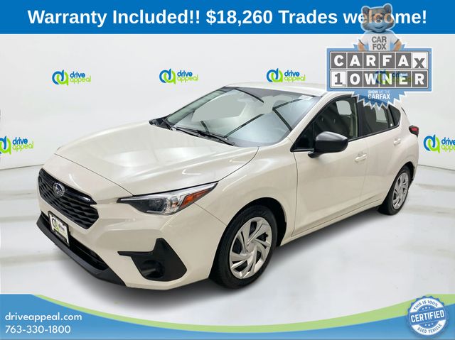 Crystal White Pearl 2024 Subaru Impreza AWD Wagon All-Wheel Drive Continuously Variable Transmission